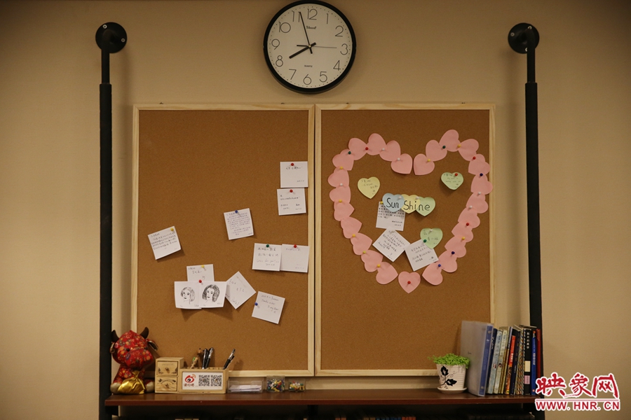 書店內(nèi)的留言板。