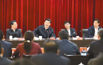 3月18日，習(xí)近平聽(tīng)取蘭考縣教育實(shí)踐活動(dòng)情況匯報(bào)，并發(fā)表重要講話。